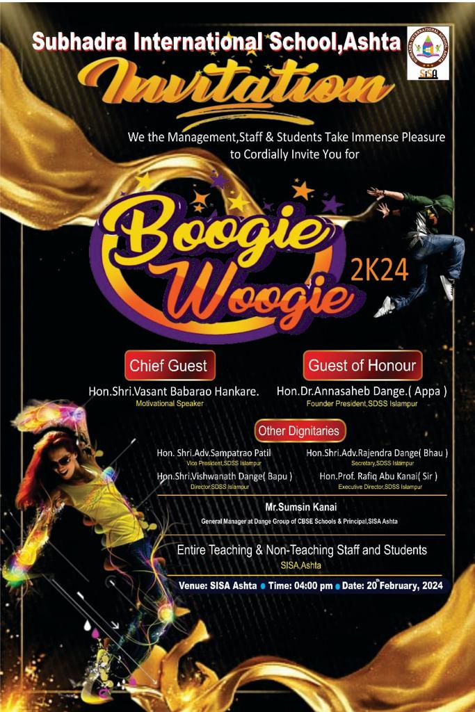 BOOGIE WOOGIE 2K24  ANNUAL GATHERING ON 20TH FEB 2024